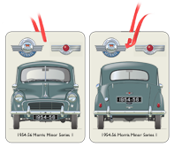 Morris Minor 4dr saloon Series II 1954-56 Air Freshener